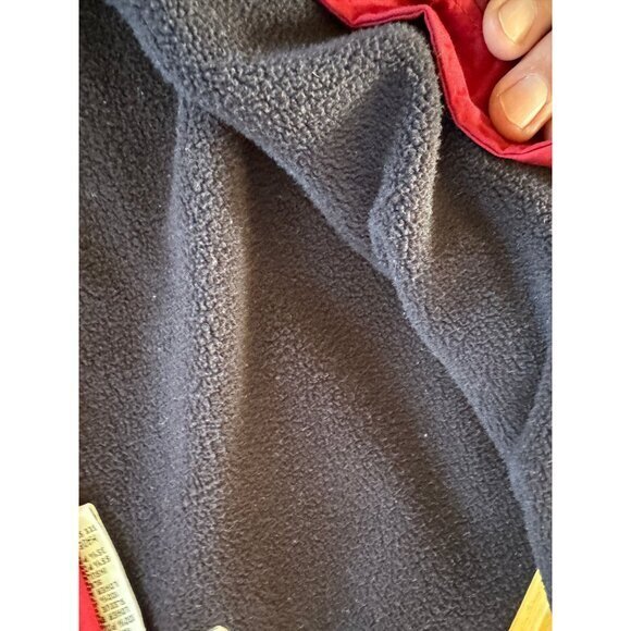 Vintage Eddie Bauer Women's Red Jacket size Medium 1990s hooded Nylon - Picture 8 of 9